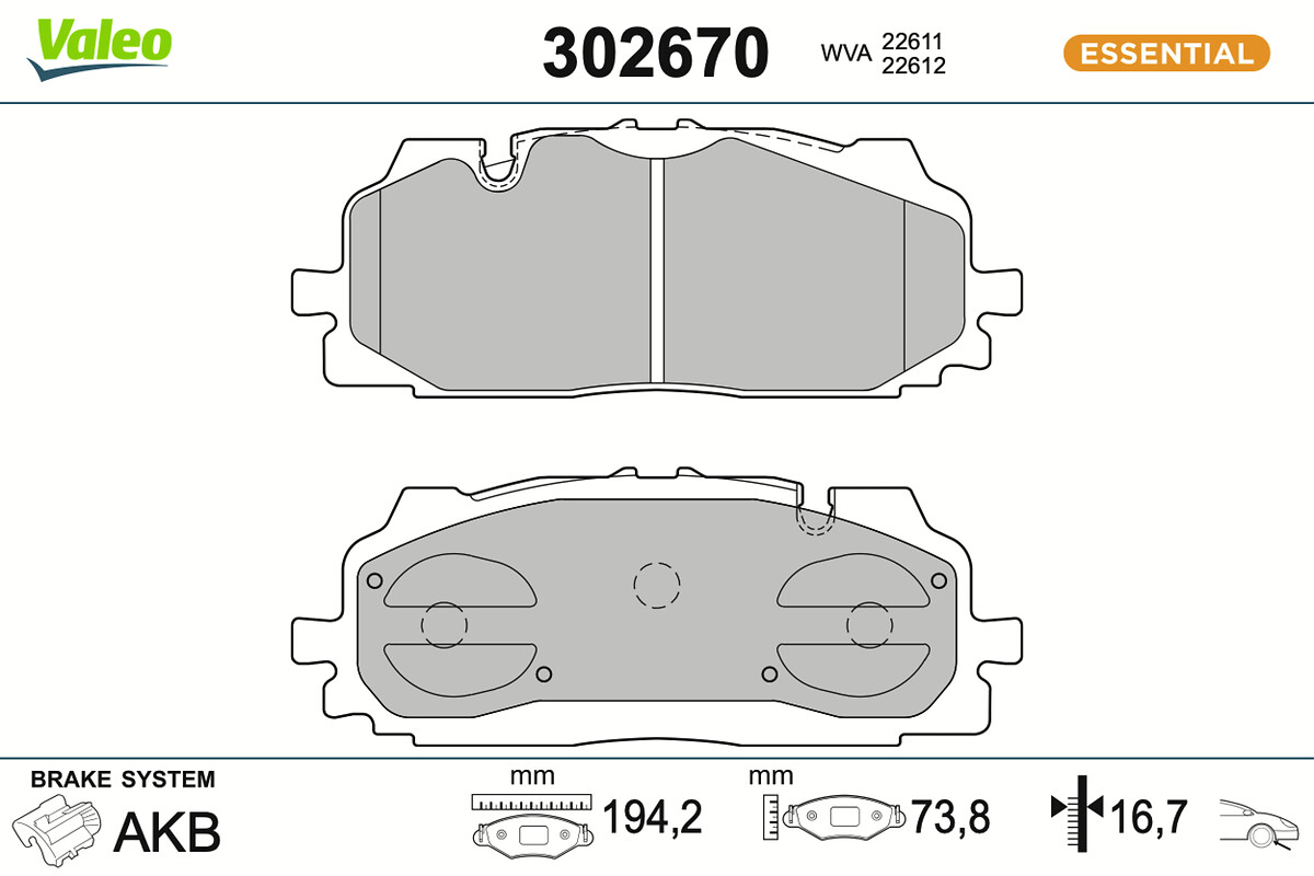 BRAKE PADS FIRST AUDI A4 B9 FR